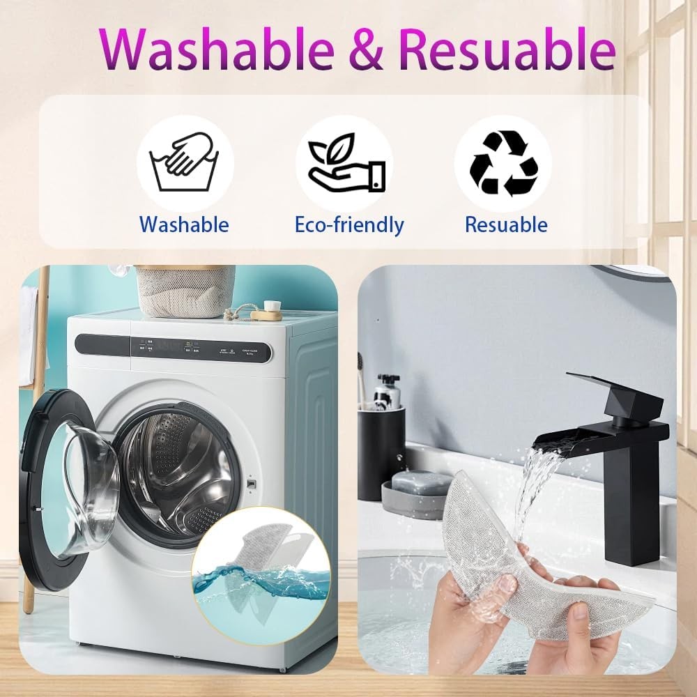 6 Pc Replacement Mop Pads Compatible with Eureka E20 Plus E10s Vacuum Cleaner