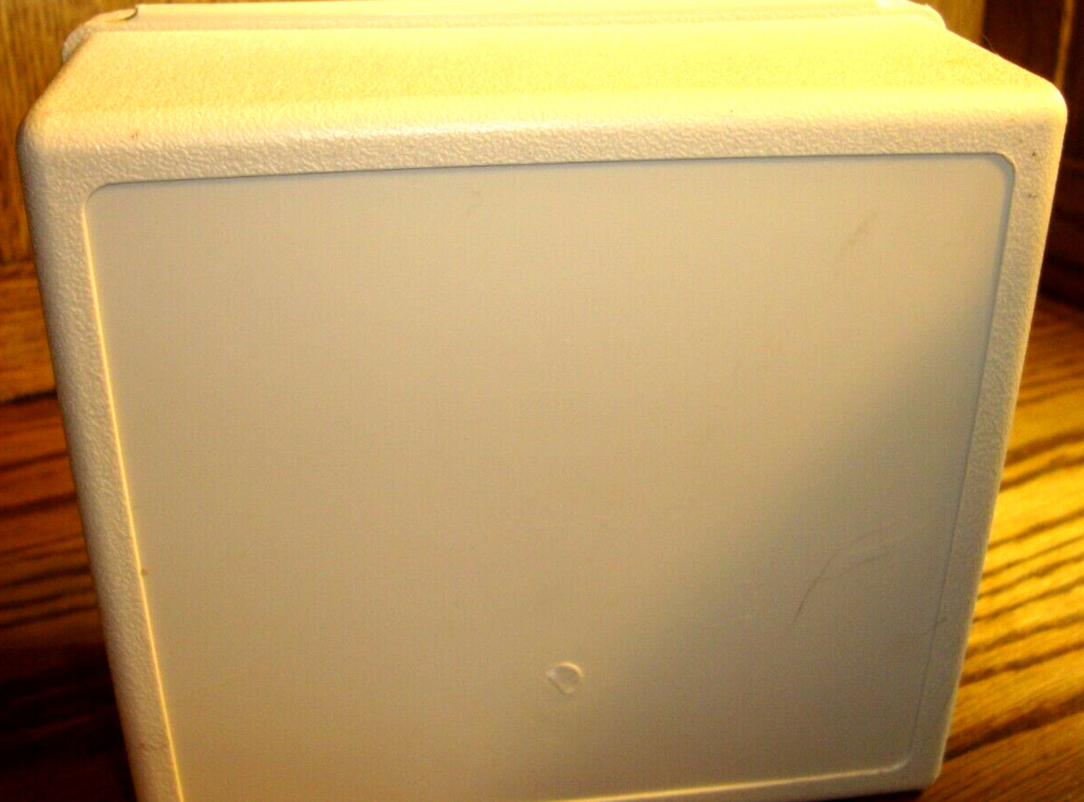 Vtg Grocery Coupon Organizer Master File.w/Dividers~Tan Plastic~Money Saver 652