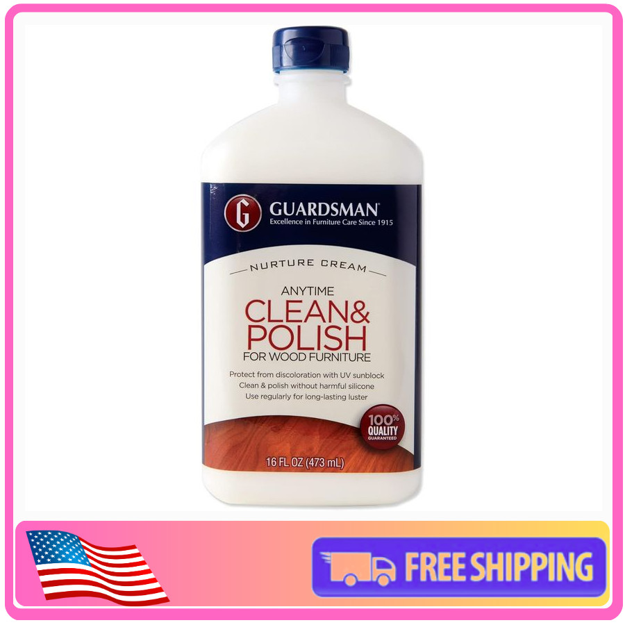 Guardsman Wood Furniture Polish 16.9 oz Cream Clean UV Protection 461500
