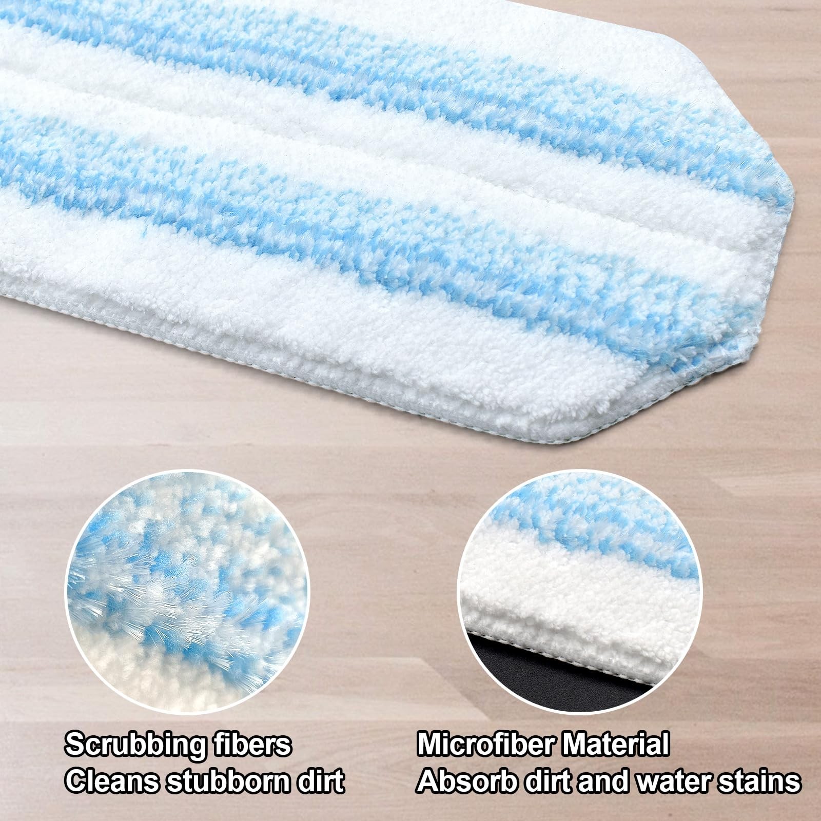 Mop Pads Replacements Compatible with O Cedar H2prO Flat Mop System Microfibe…