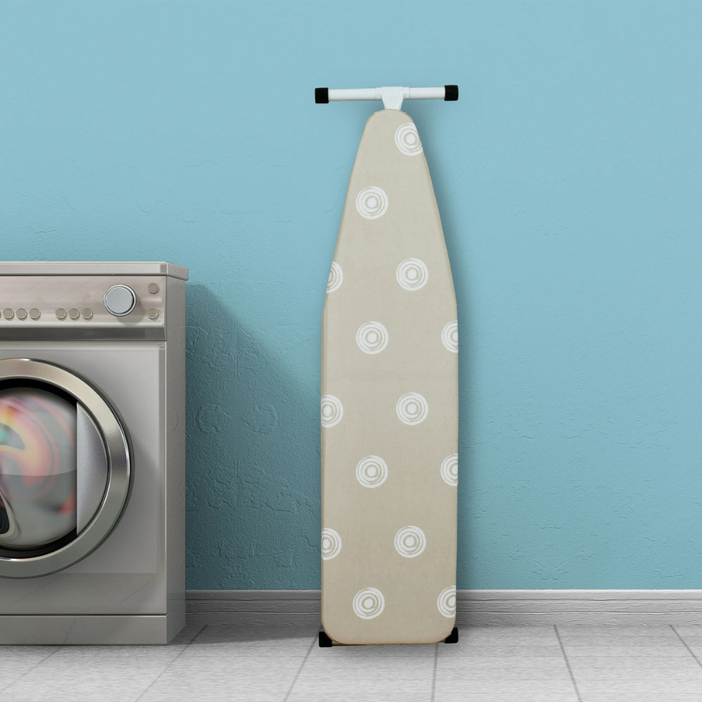 Mainstays T-Leg Ironing Board with Pad and Cover – 53″ x 14″, Adjustable Height