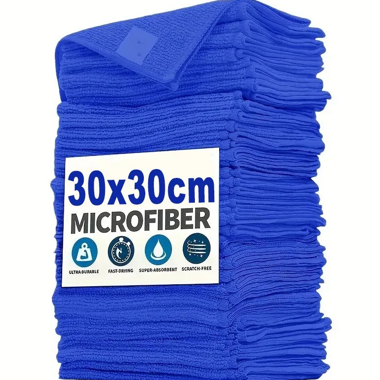 20pcs Microfiber Cleaning Towels for Car Wash & Household Use – NEW