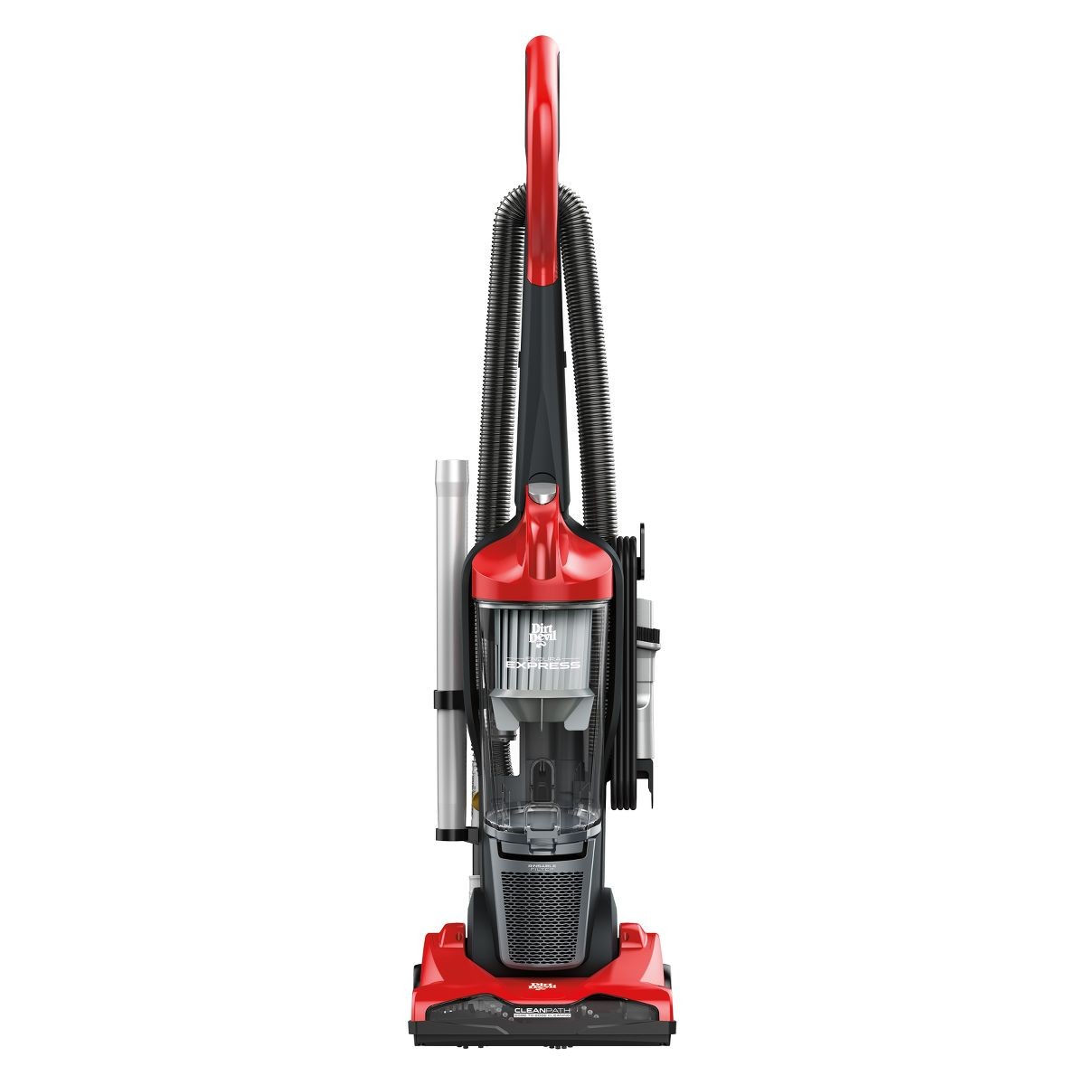 DIRT DEVIL ENDURA EXPRESS BAGLESS COMPACT UPRIGHT VACUUM CLEANER UD70171 RED