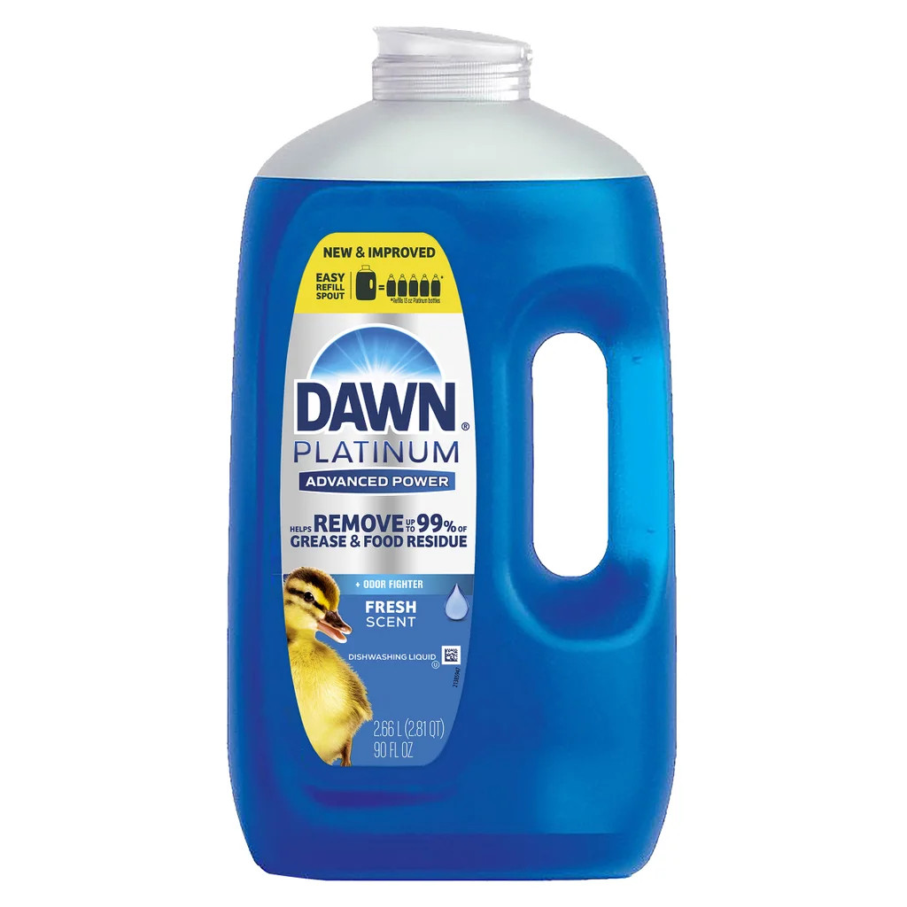 2-Pack Dawn Platimum Advanced Power Dishwashing Liquid, Fresh, 90 fl oz