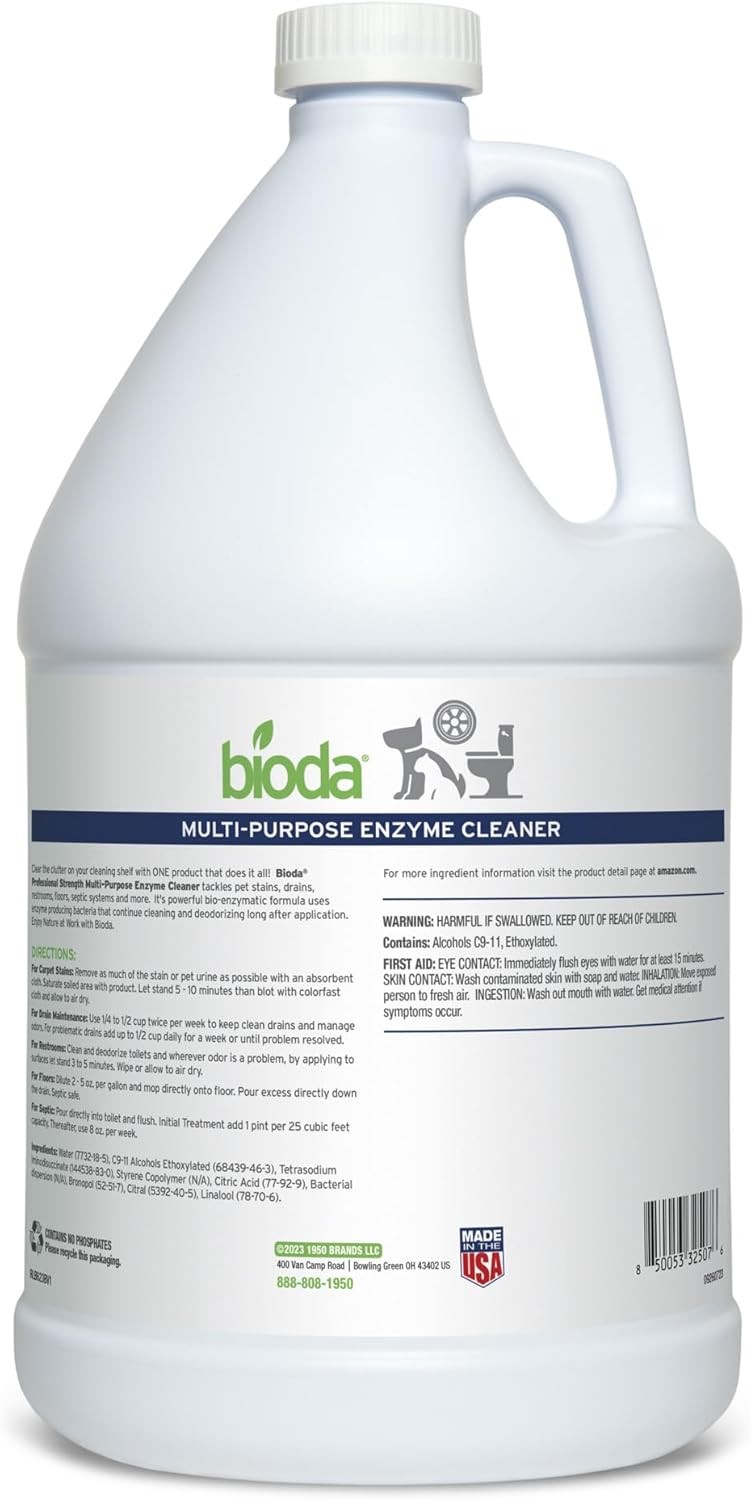 Bioda Multi-Purpose Probiotic Enzyme Cleaner and Deodorizer | Professional Stren