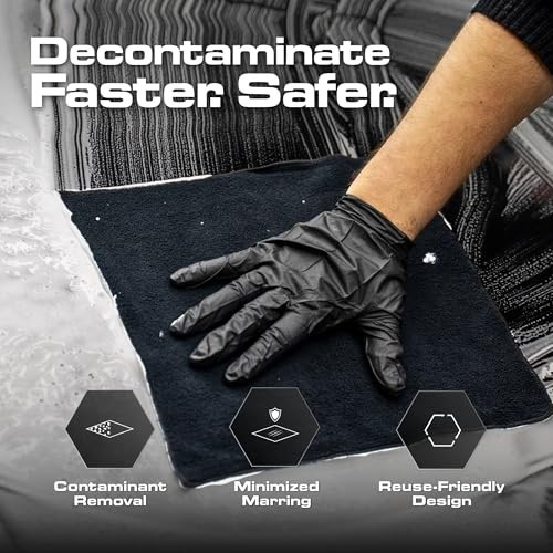 Synthetic Clay Towel 12×12 Inch Microfiber Polymer Rubber Decontamination Paint