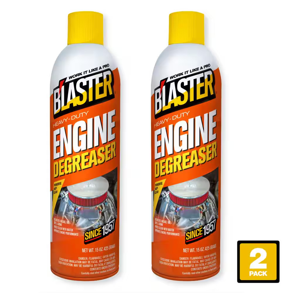 (2 pack) Blaster Engine Degreaser Heavy-Duty Cleaner Spray 15 oz. Free Shipping