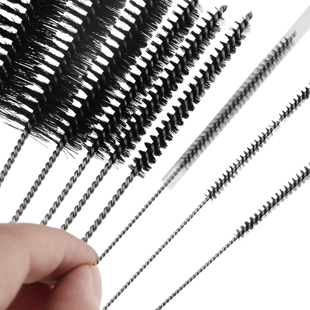 US Nylon Straw Brush Cleaner Bottle Tube Pipe Small Long Cleaning 1-10Set