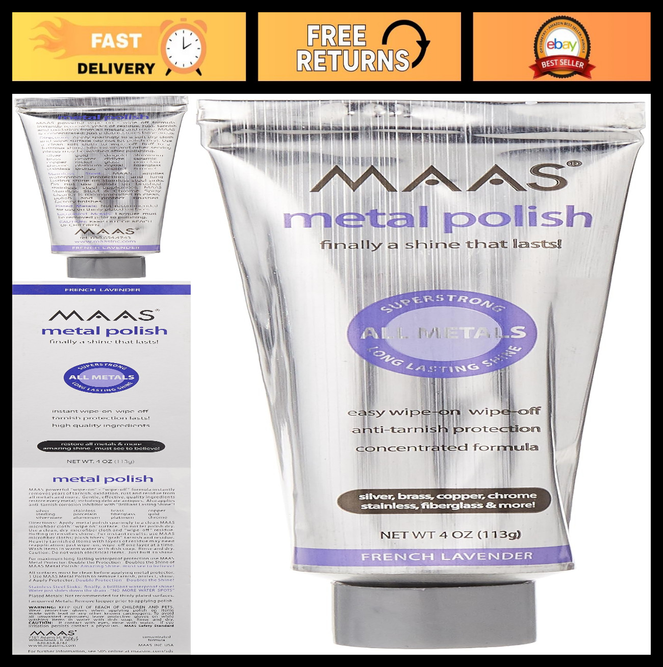 Metal Polish 4oz – Premium Shine & Protection, Easy Application, 1 Pack