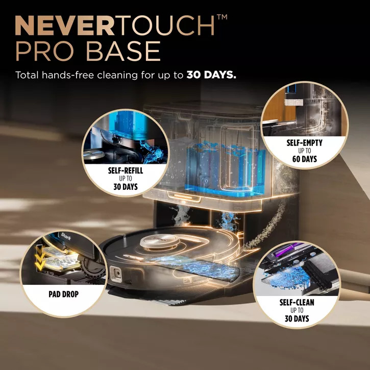 SHARK POWER DETECT 2IN1 ROBOT VACUUM AND MOP WITH NEVERTOUCH – Scratch & Dent
