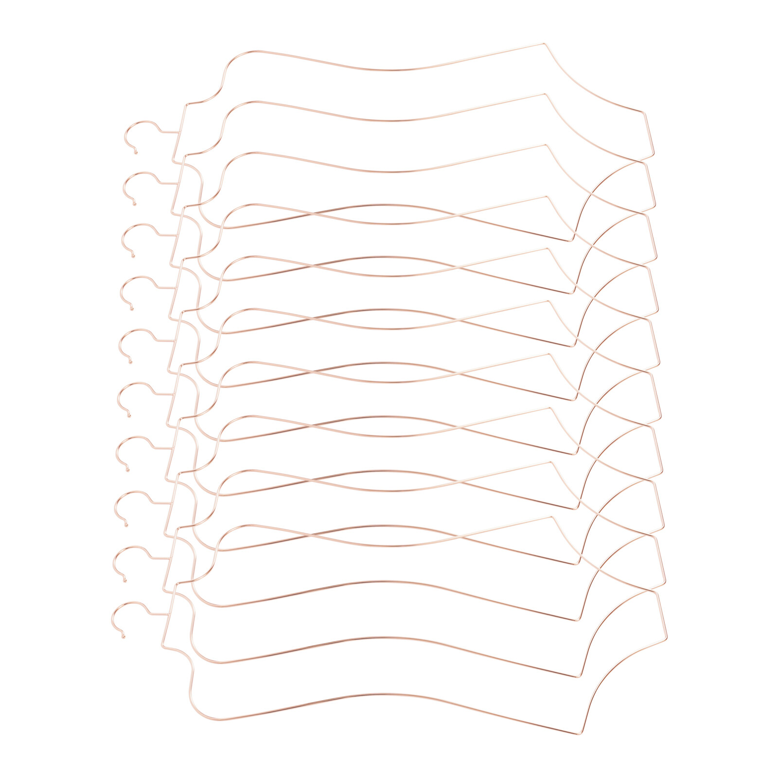 Rose Gold 10-Pack Body Shape Display Hangers for Swimwear and Lingerie