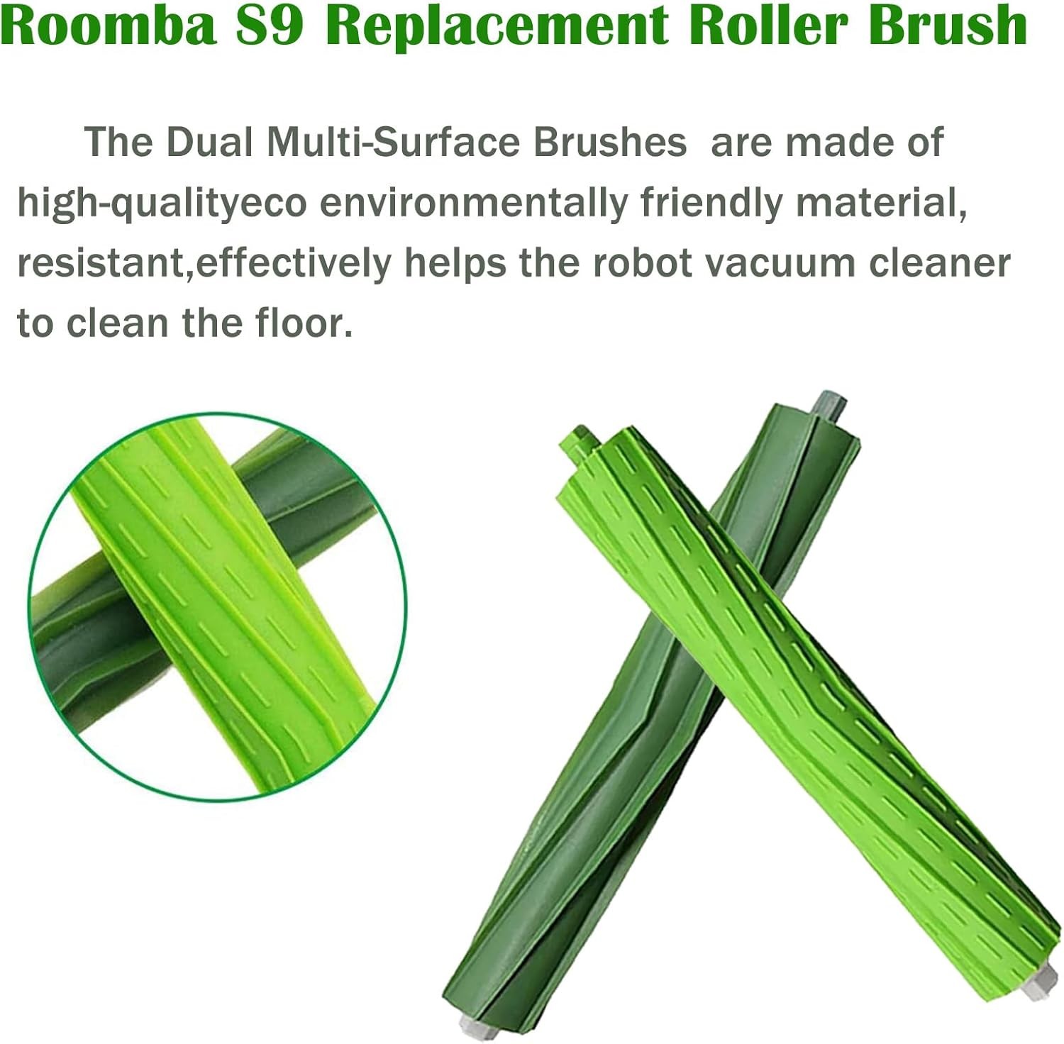 3 Set S9 Replacement Roller Brush Compatible for Roomba S9 9150 S9 S9 Plus 9550