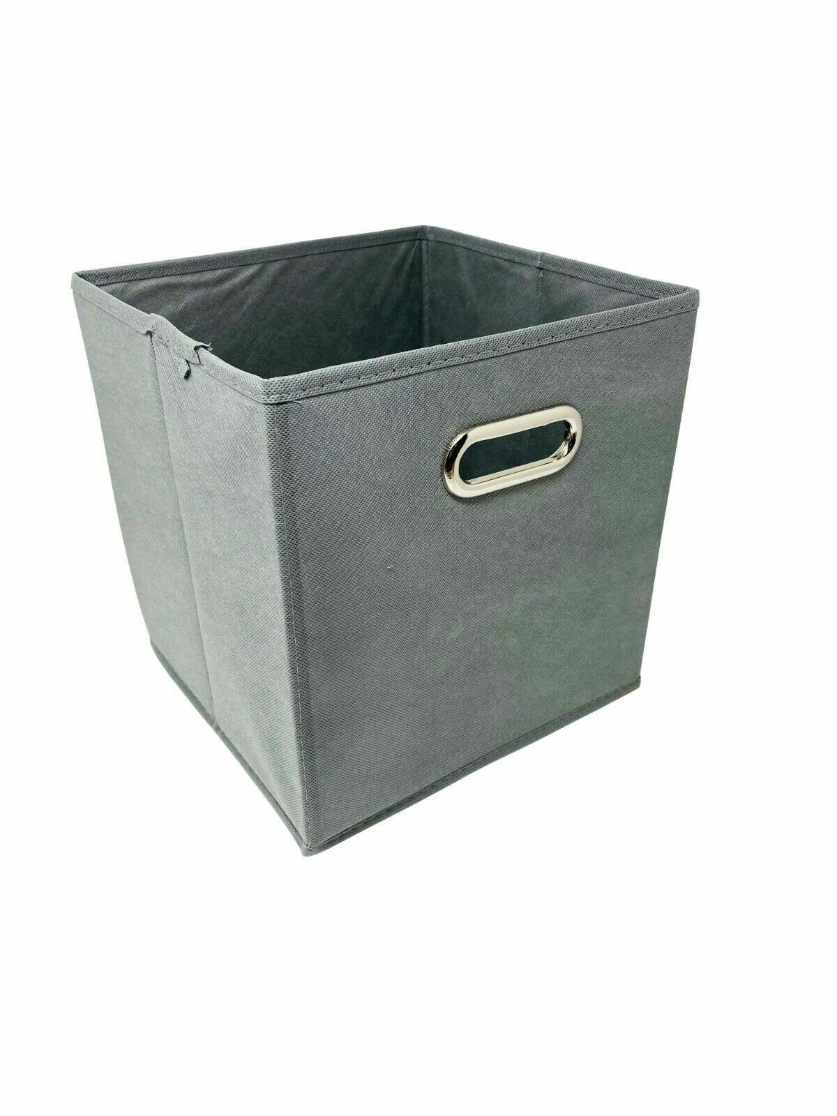 10″ 6 pcs Fabric Storage Bins Box Organizer Cube Basket Container