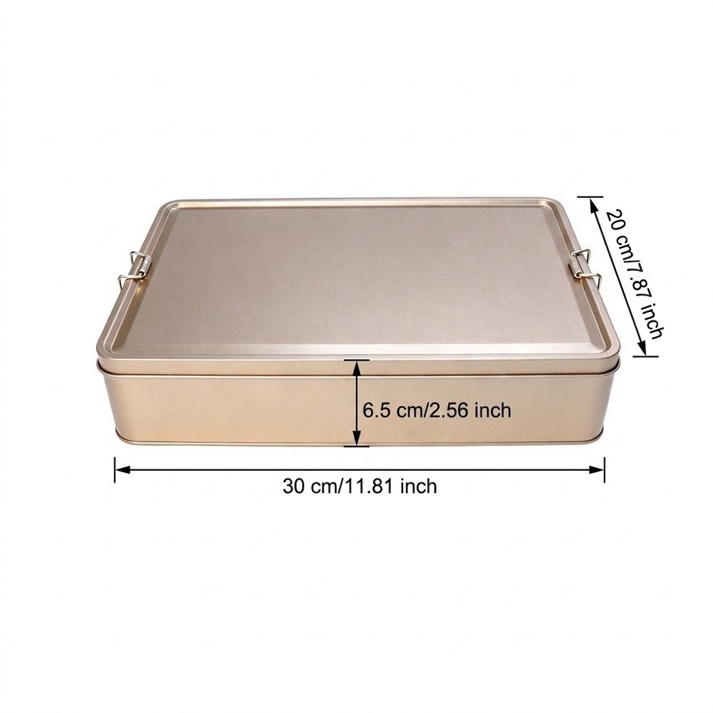 Rectangular Iron Boxes for Organizing For Home Garden Garage 30x20x6.5cm