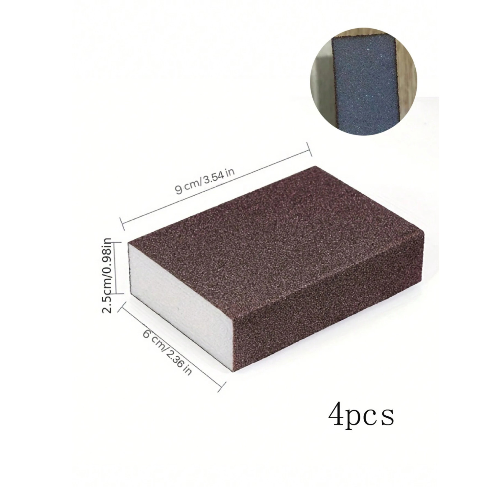 Magic Emery Sponge Cleaning for Reusable Kitchen Pot Washing Rust Stain Remover
