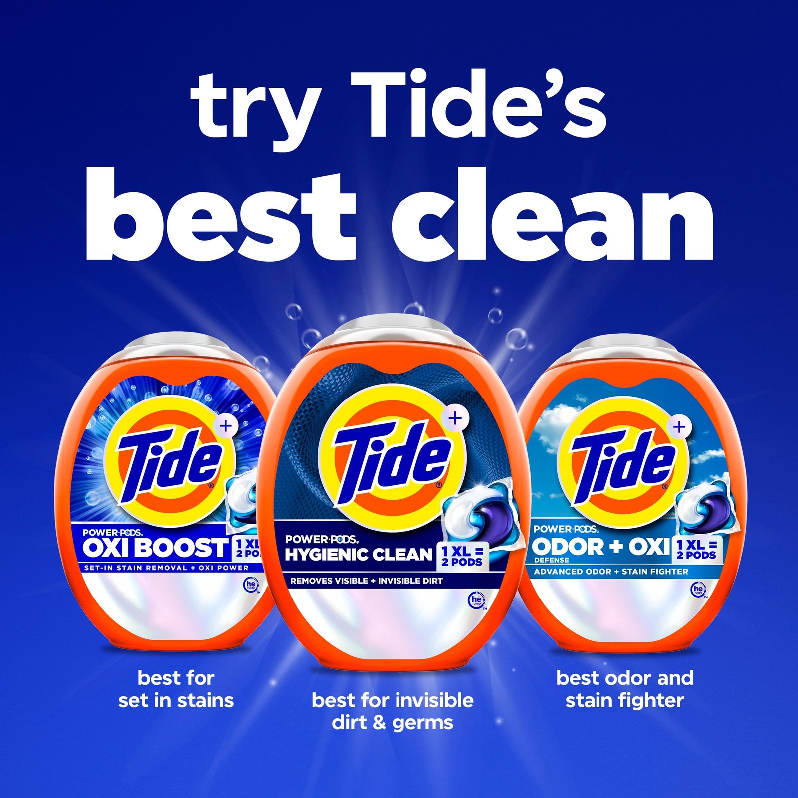 Tide Hygienic Clean Power PODS Laundry Detergent 45 Count (Pack of 1), rust