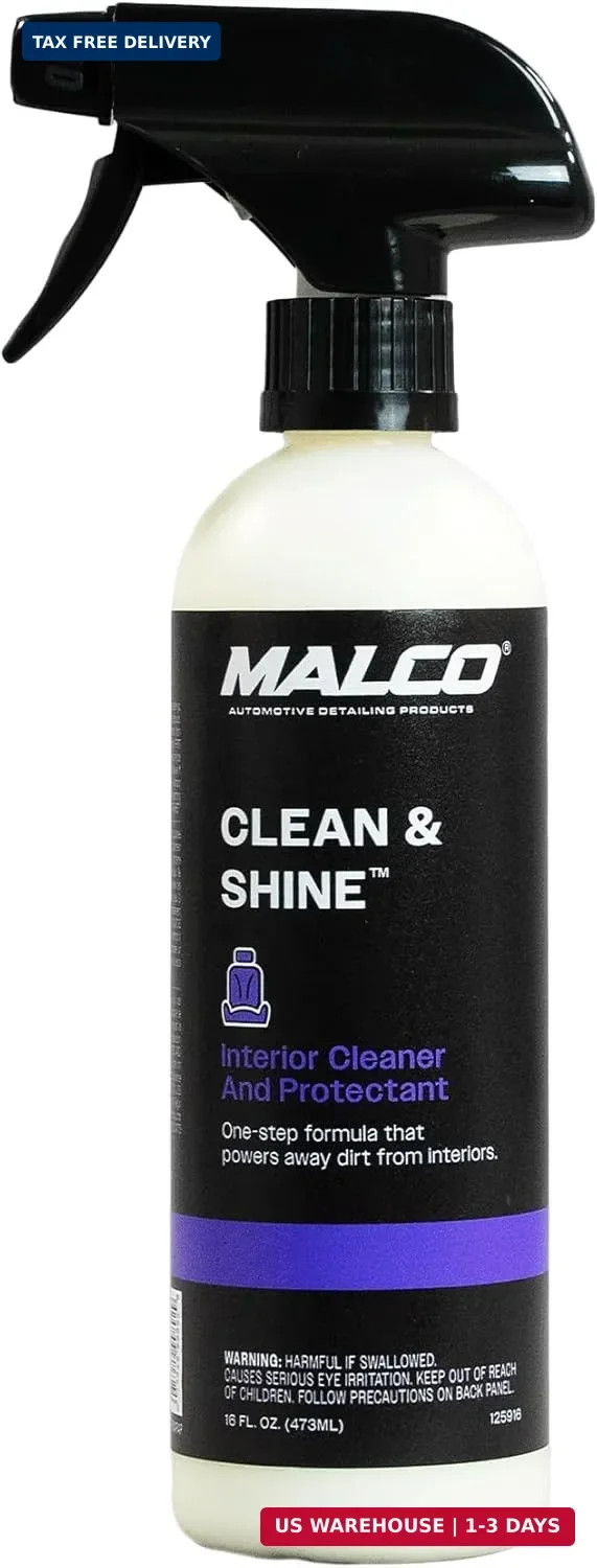 Malco Clean and Shine Interior Car Cleaner and Dressing – Best Interior Car Care