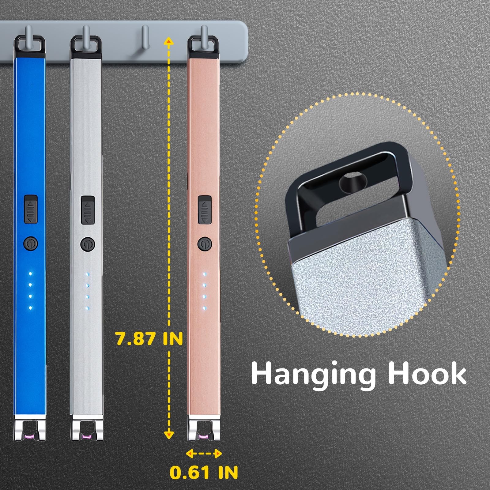 4 Pack Electric Candle Lighter USB Rechargeable Lighters 4 Pack, Mix