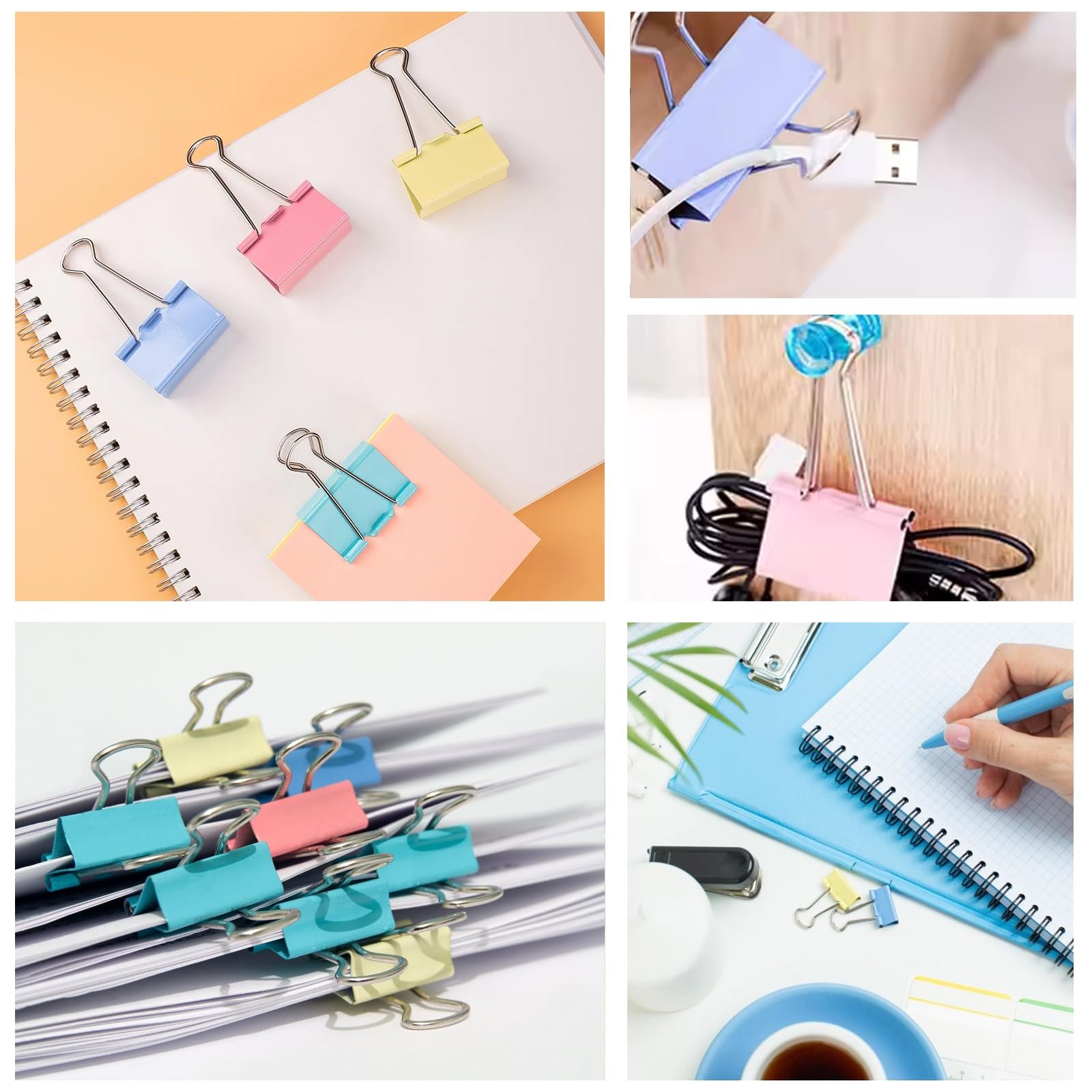 170 Pcs 4 sizes, 0.59in, 0.75in, 1 in, 1.26 Blue, Pink, Yellow, Green