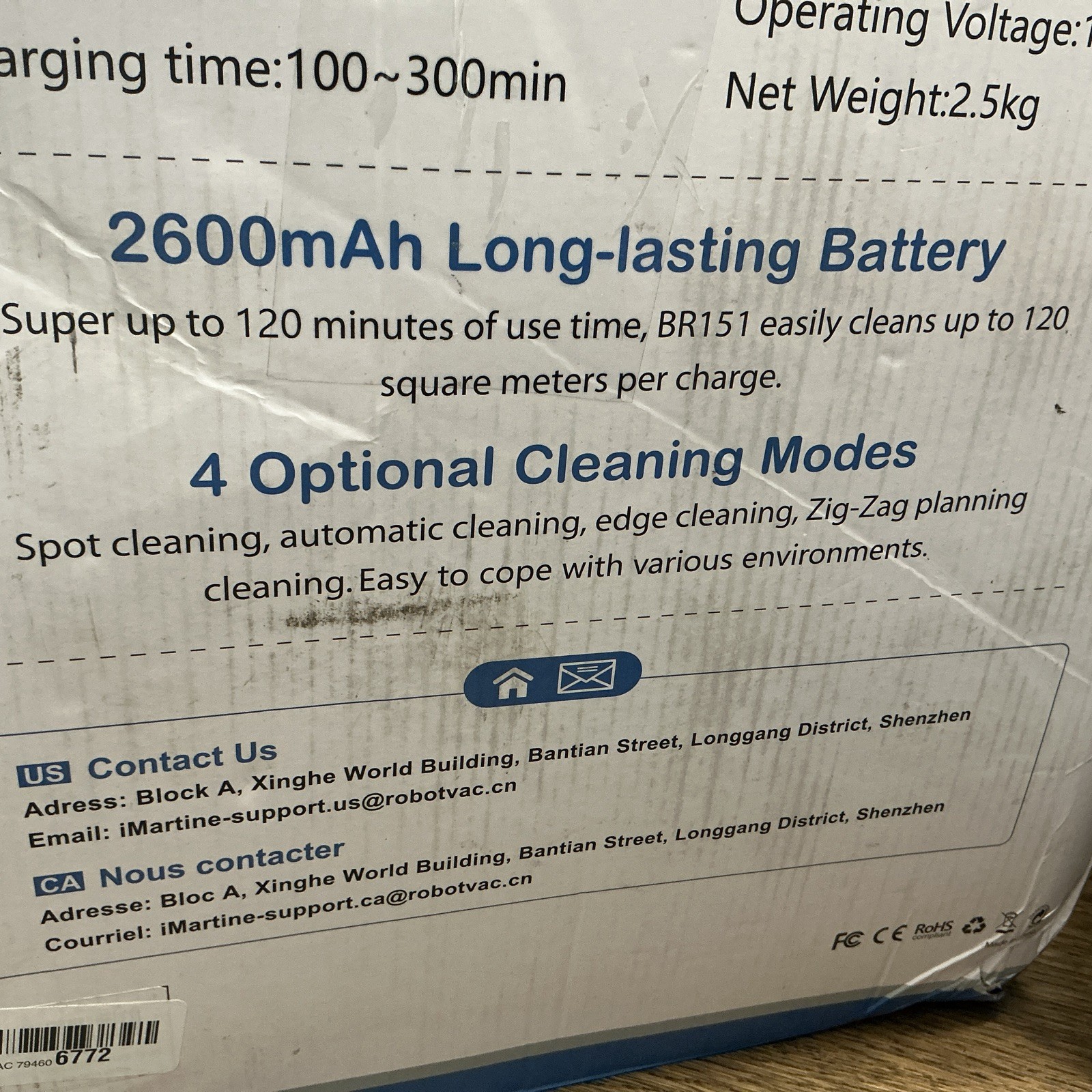 BR151 – Robot Vacuum Cleaner, 2 in 1 Robot Vacuum – READ
