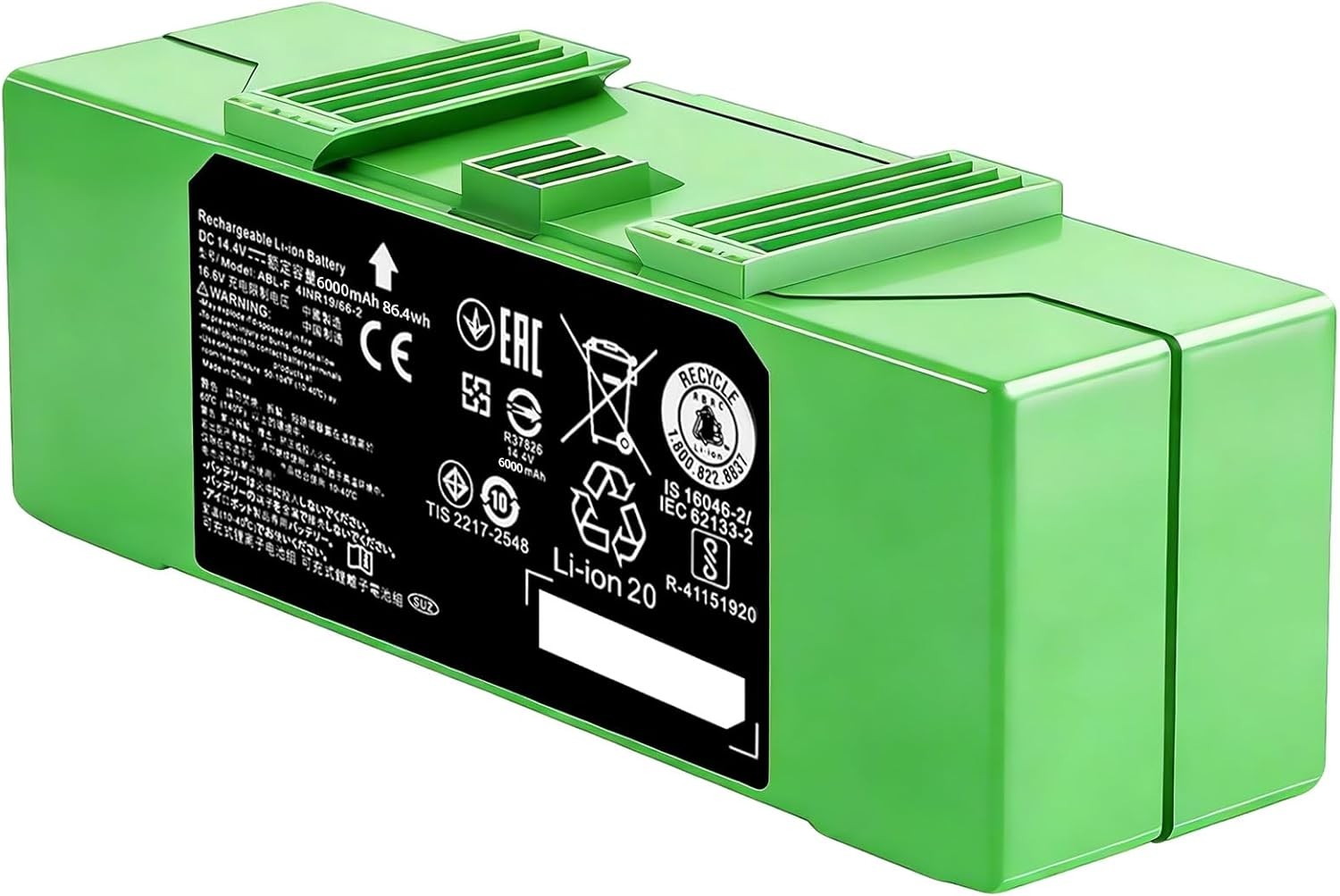 6000mAh ABL F Battery Compatible with iRobot Roomba e i and j Series i8 i8 j7