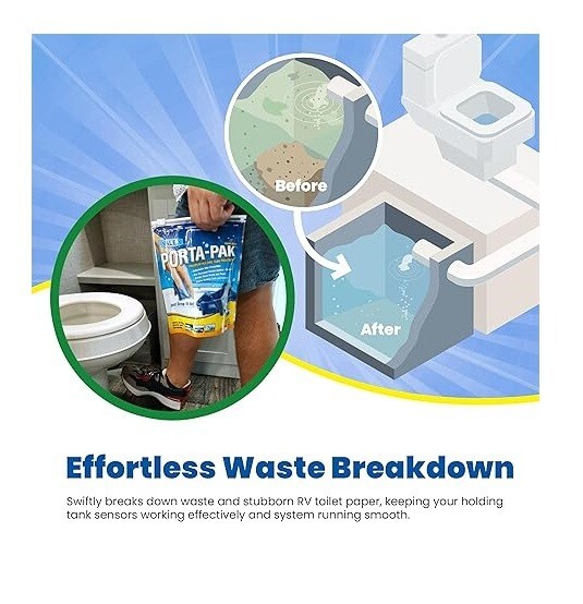 Rv Holding Tank Treatment Toilet Chemicals CleanerÂ� Camper Travel Trailer..