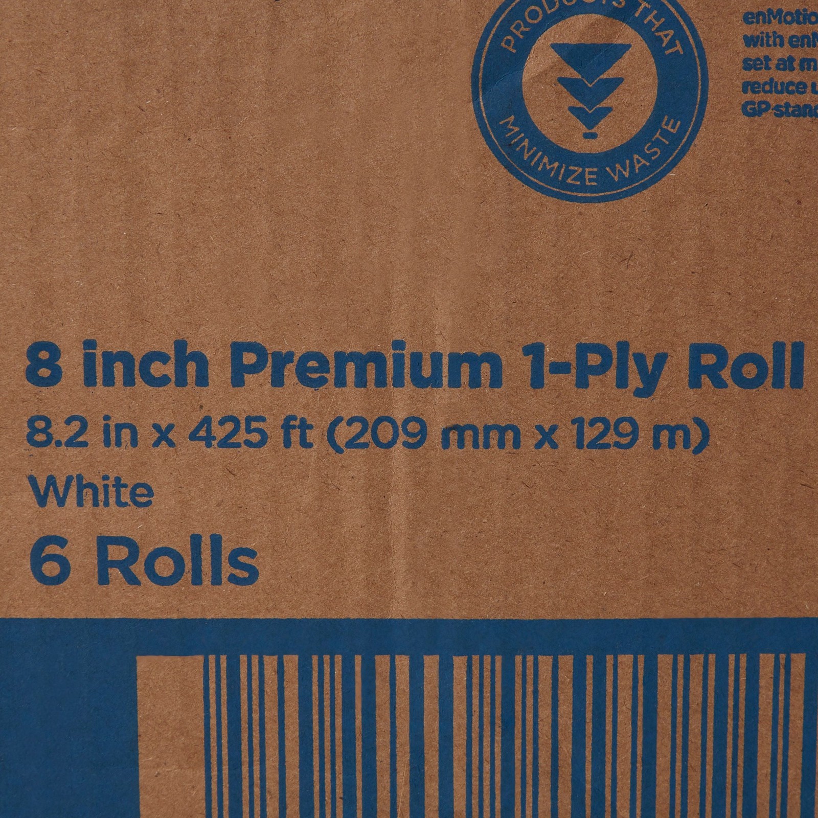 enMotion Premium Touchless Paper Towel Roll 8-1/5″ X 425′ White – 6 Rolls