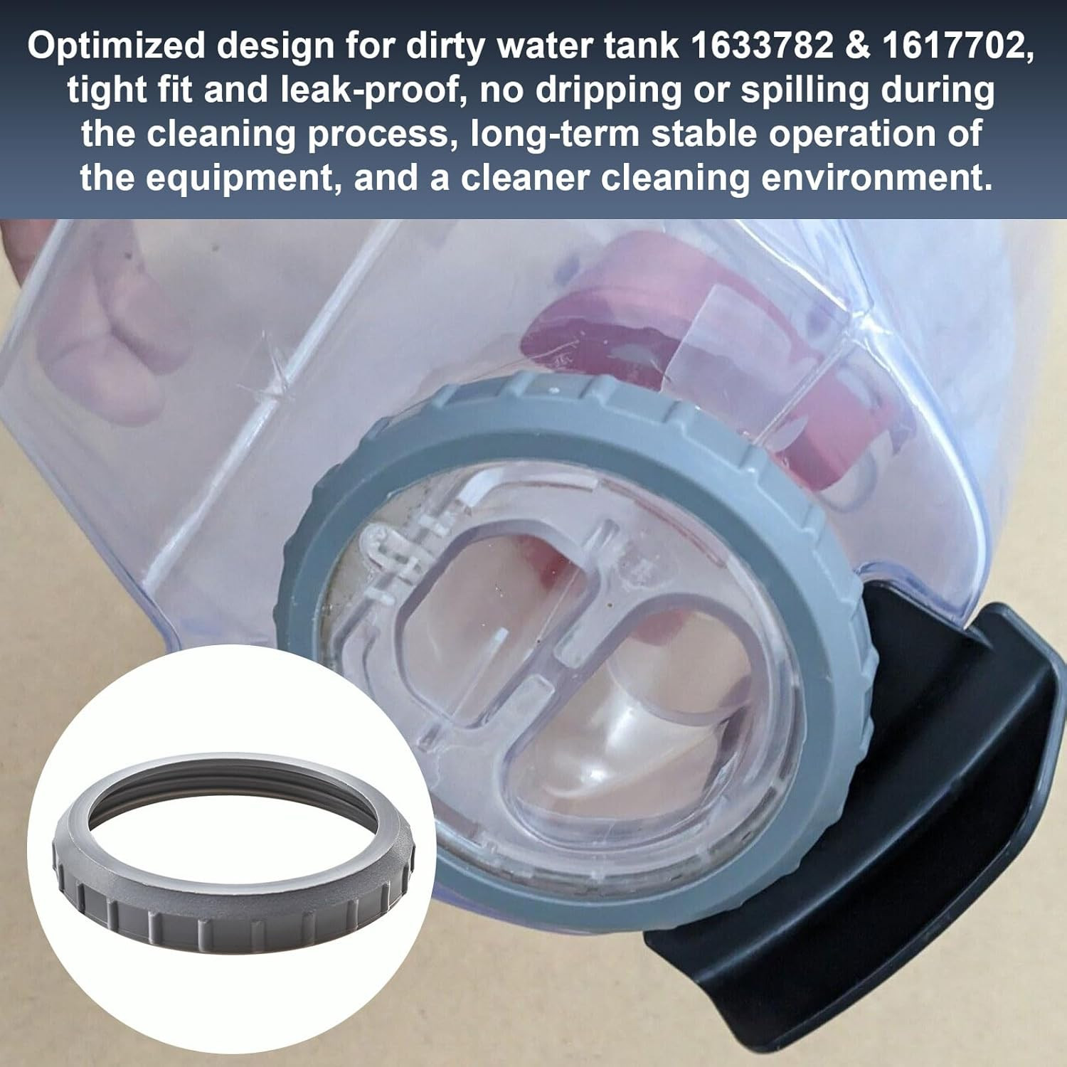 Replacement Dirty Tank Bottom Ring Cap for Various Bissell Proheat 2X Revolution