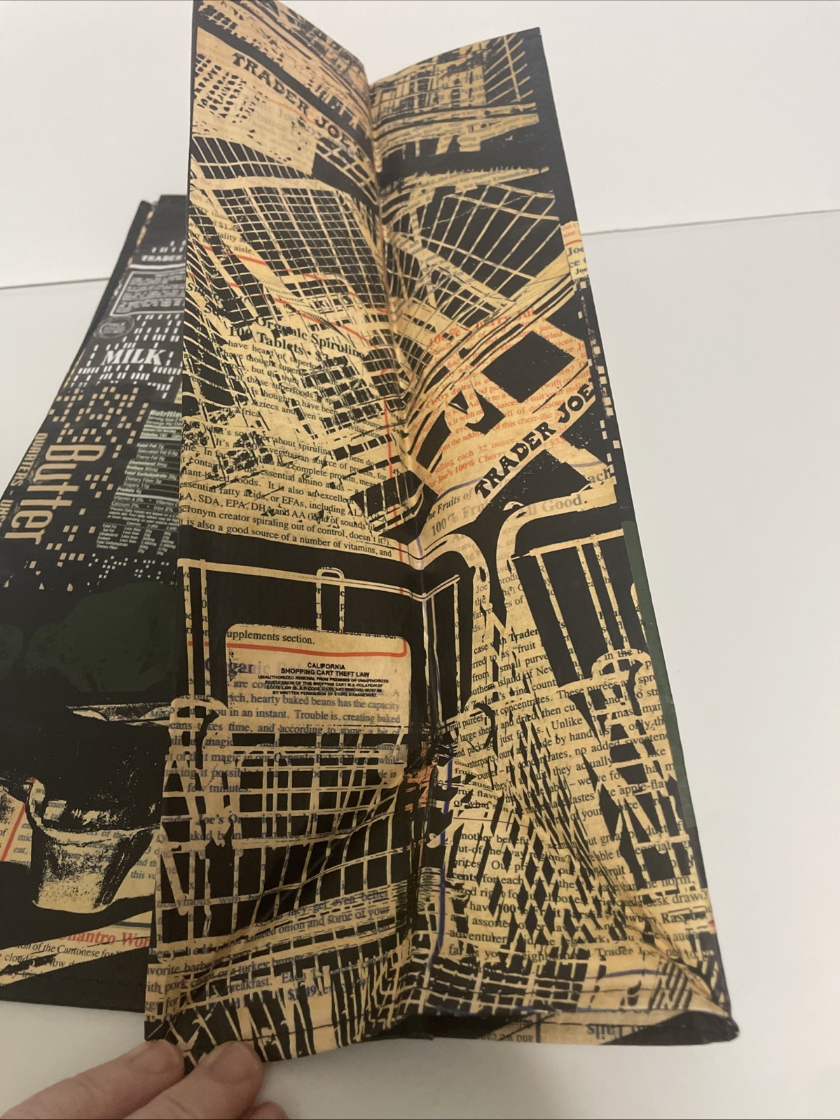 Trader Joe’s Nocturne Reusable Shopping Bag Black Night City Corn NY – New Tags