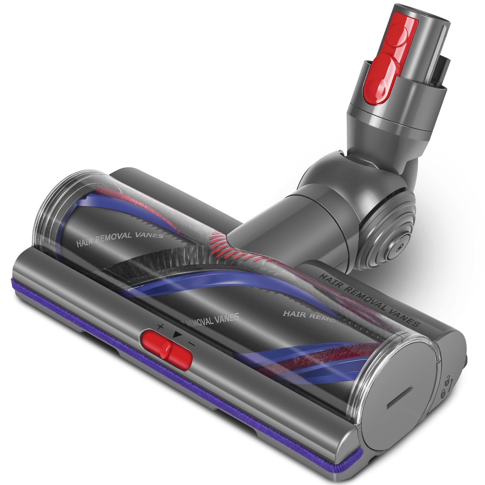 Motorized Floor Brush Head for Dyson V7 V8 V10 V11 V15 100W Anti-Tangle Roller