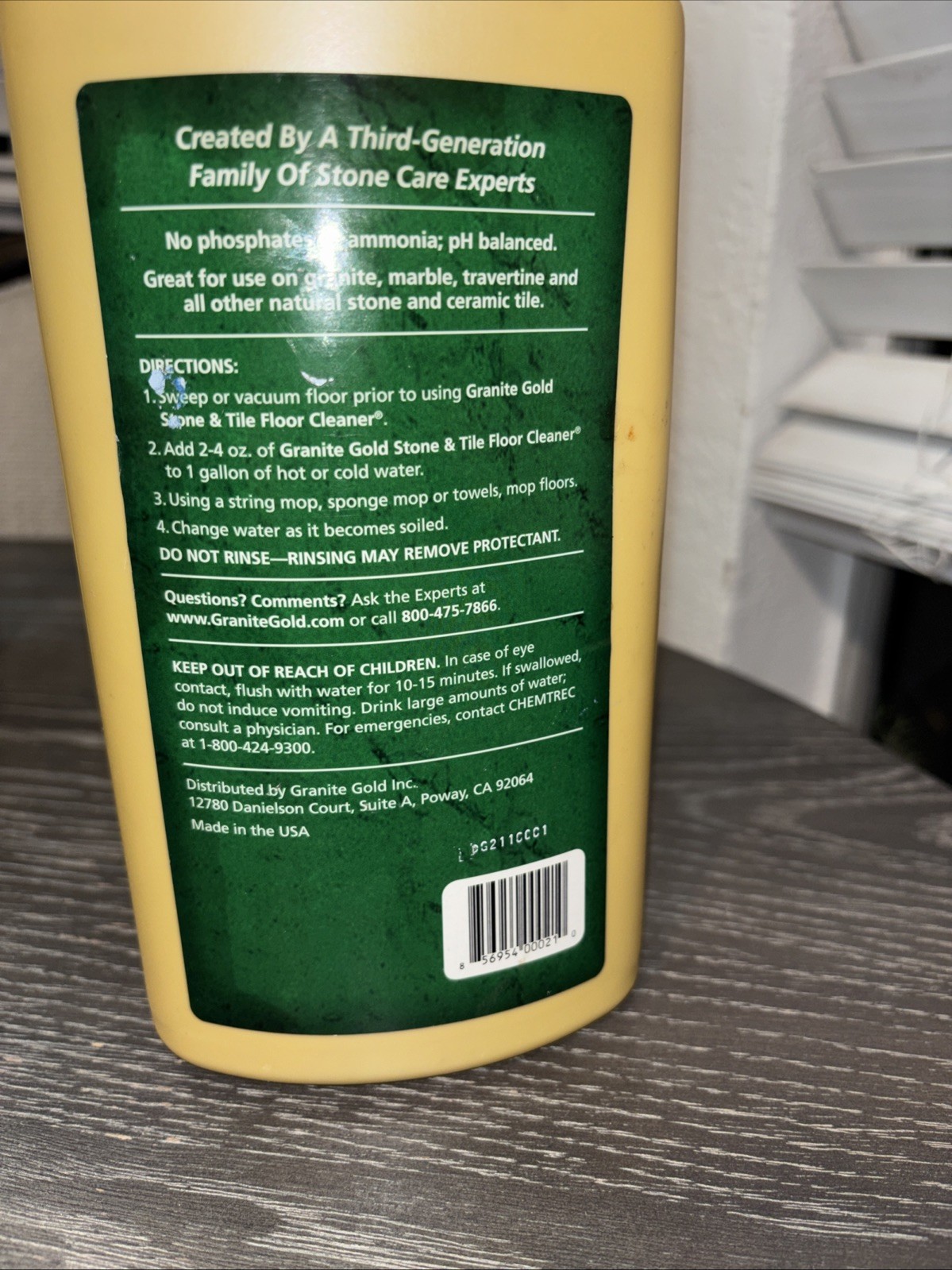 Granite Gold Stone & Tile Floor Cleaner 32 oz. New