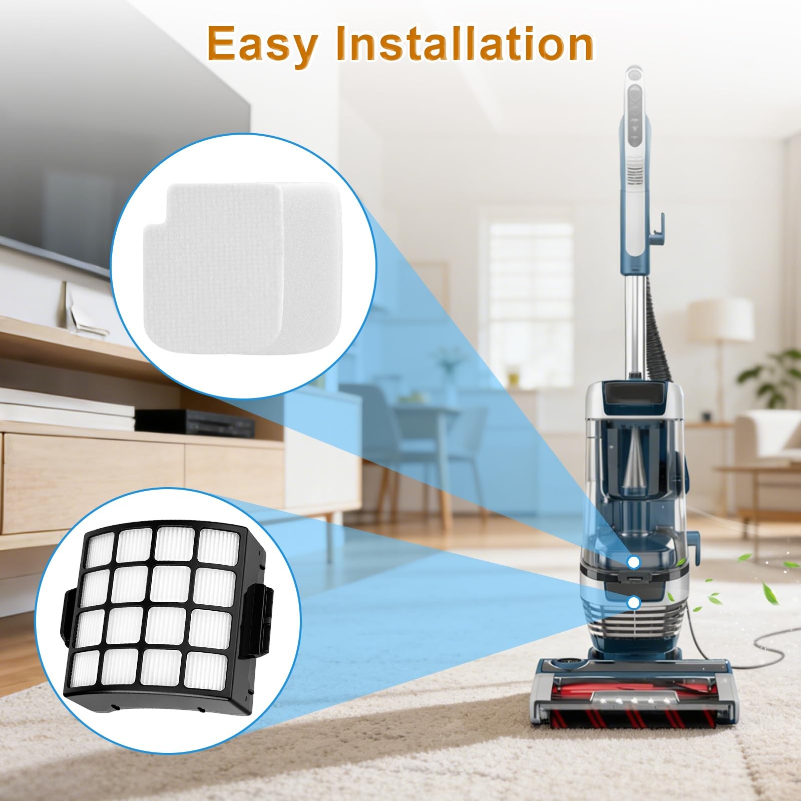 AZ3002 AZ3000 Filters Replacement for Shark Stratos Upright Vacuum AZ3002 AZ3…