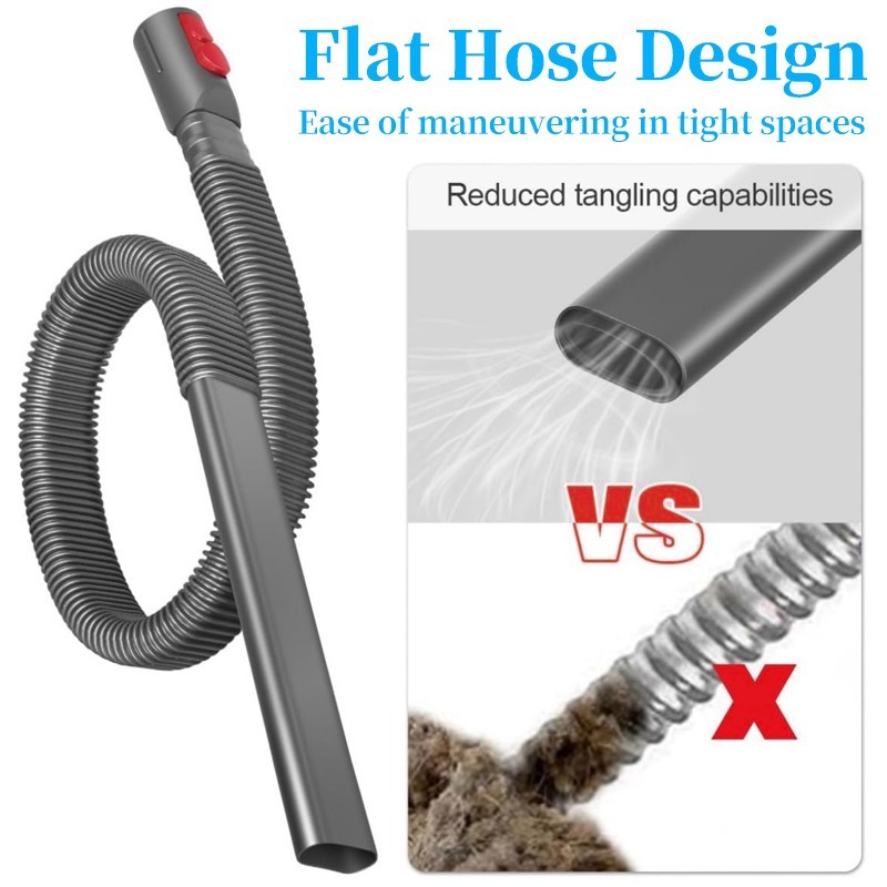 Purple/grey extension hose for Dyson V15 V8 V7 V10 V11 V6 vacuum cleaners