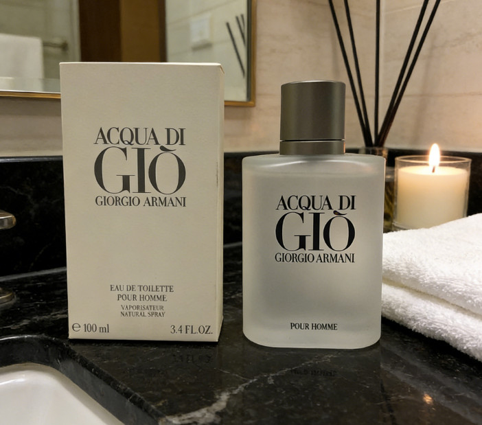 New with box Acqua Di Gio 3.4oz EDT Gift Spray For Men Fast Fast delive
