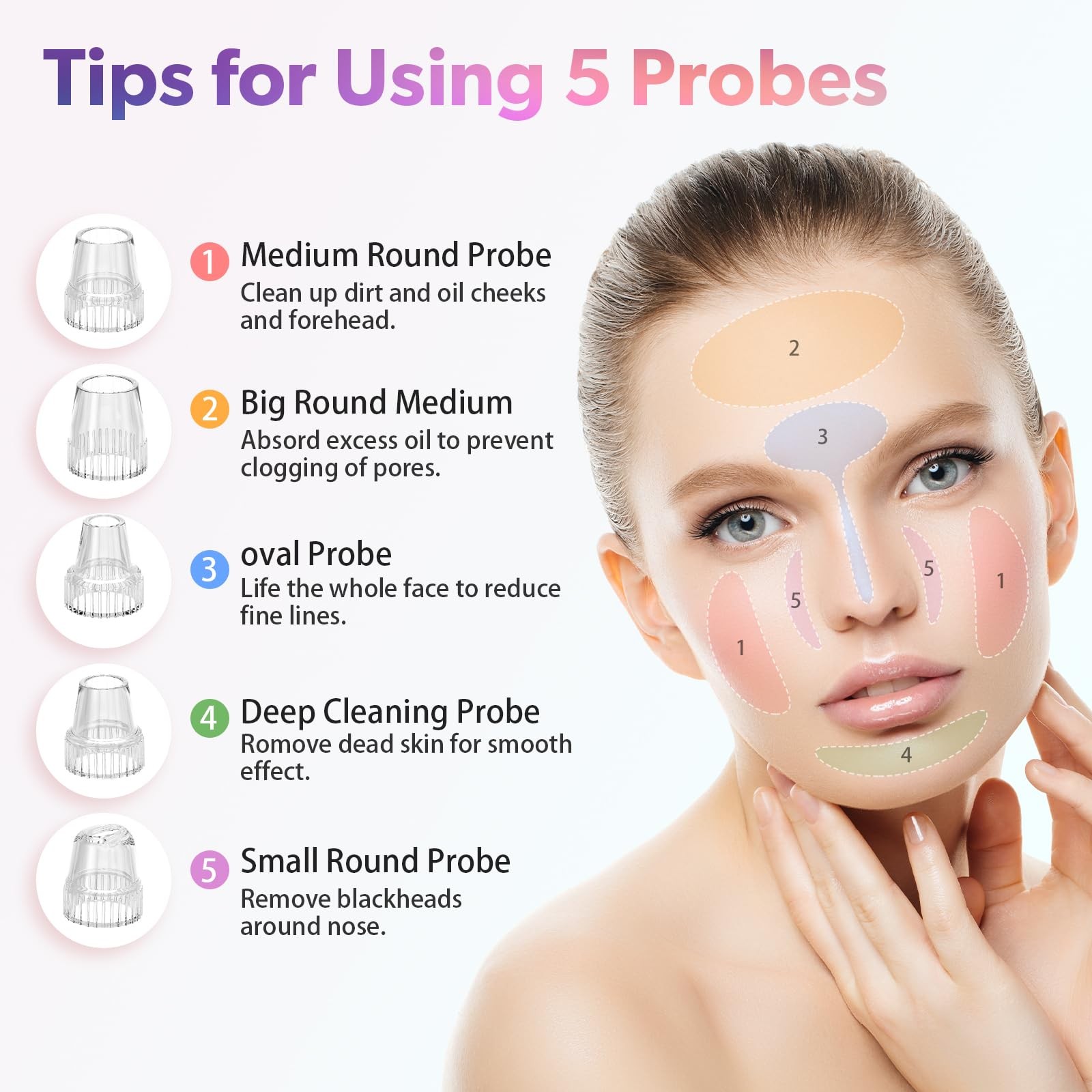 Blackhead Remover Pore Vacuum, 1 Count (Pack of 1), Purple