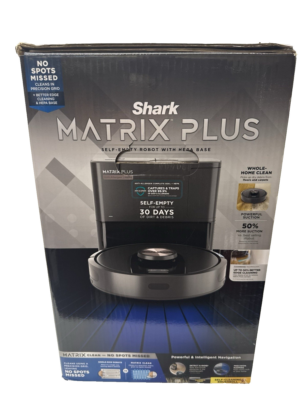Shark Matrix Plus Robot Vacuum with Self-Empty HEPA Base BNIB Factory Sealed
