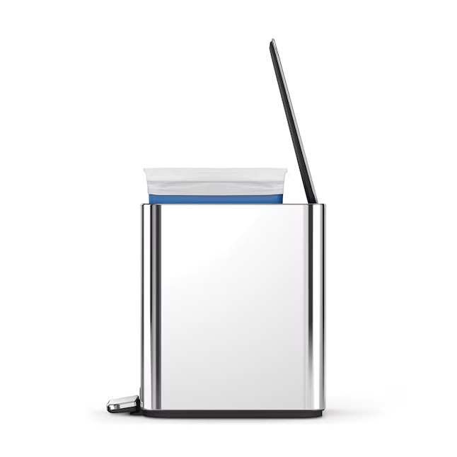 simplehuman 5L 1.3 Gal Slim Step Trash Can Polished Stainless Stee