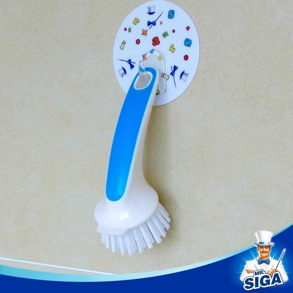 Pot Pan Cleaning Brush Non Scratch Nylon Scrubber Kitchen Tool 2 Pack