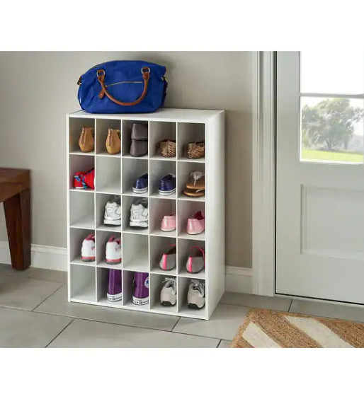 Storage Organizer Shoe Rack Cube Cabinet Shelf Closet Unit Stand Boot 25 Tower
