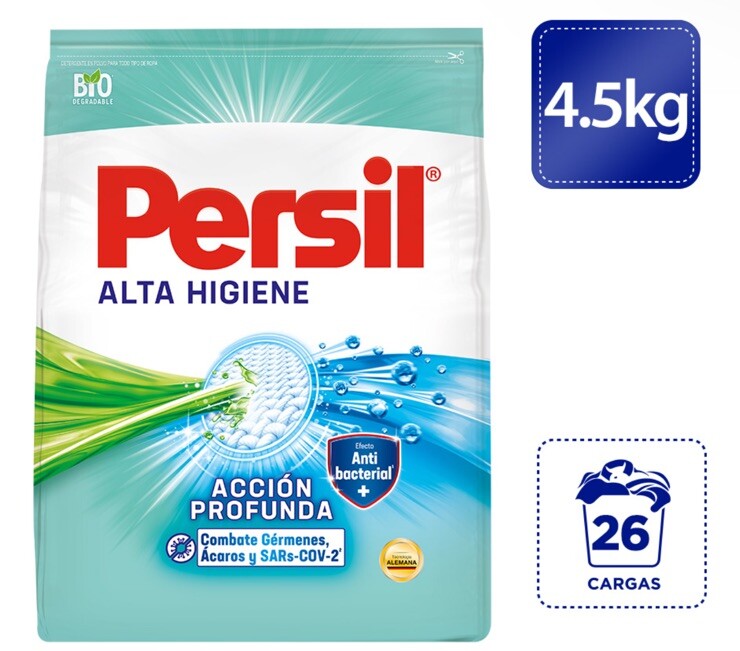 2 Pack PERSIL ALTA HIGIENE Powder Laundry Detergent Antibacteria 4.5 kg Henkel