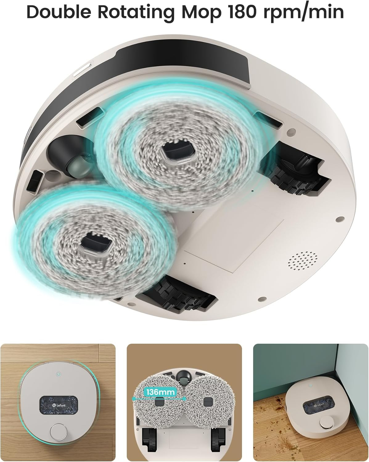 Self-Cleaning Robot Mop with LiDAR Mapping & Hot Air Drying