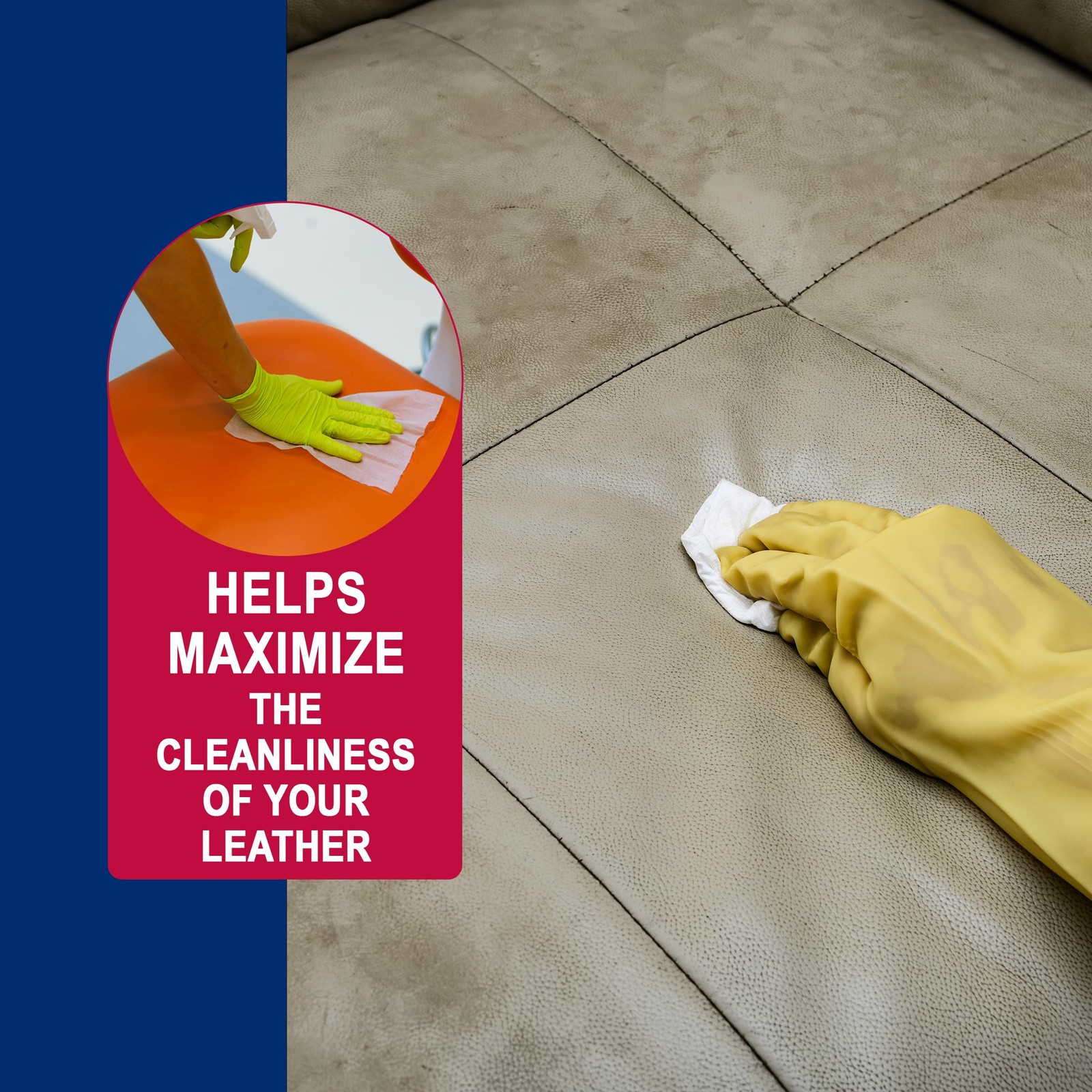 Leather Cleaning Wipes 40 Count Water Based Conditioner For Car Seats Shoes F…
