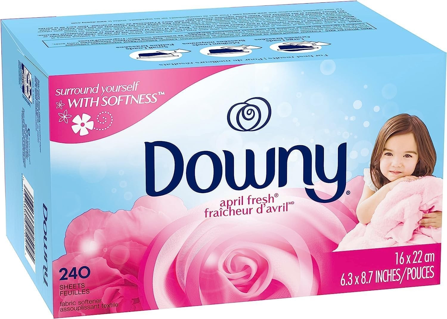 April Fresh 240 Count Fabric Softener Sheets – Long-Lasting Freshness & Softness