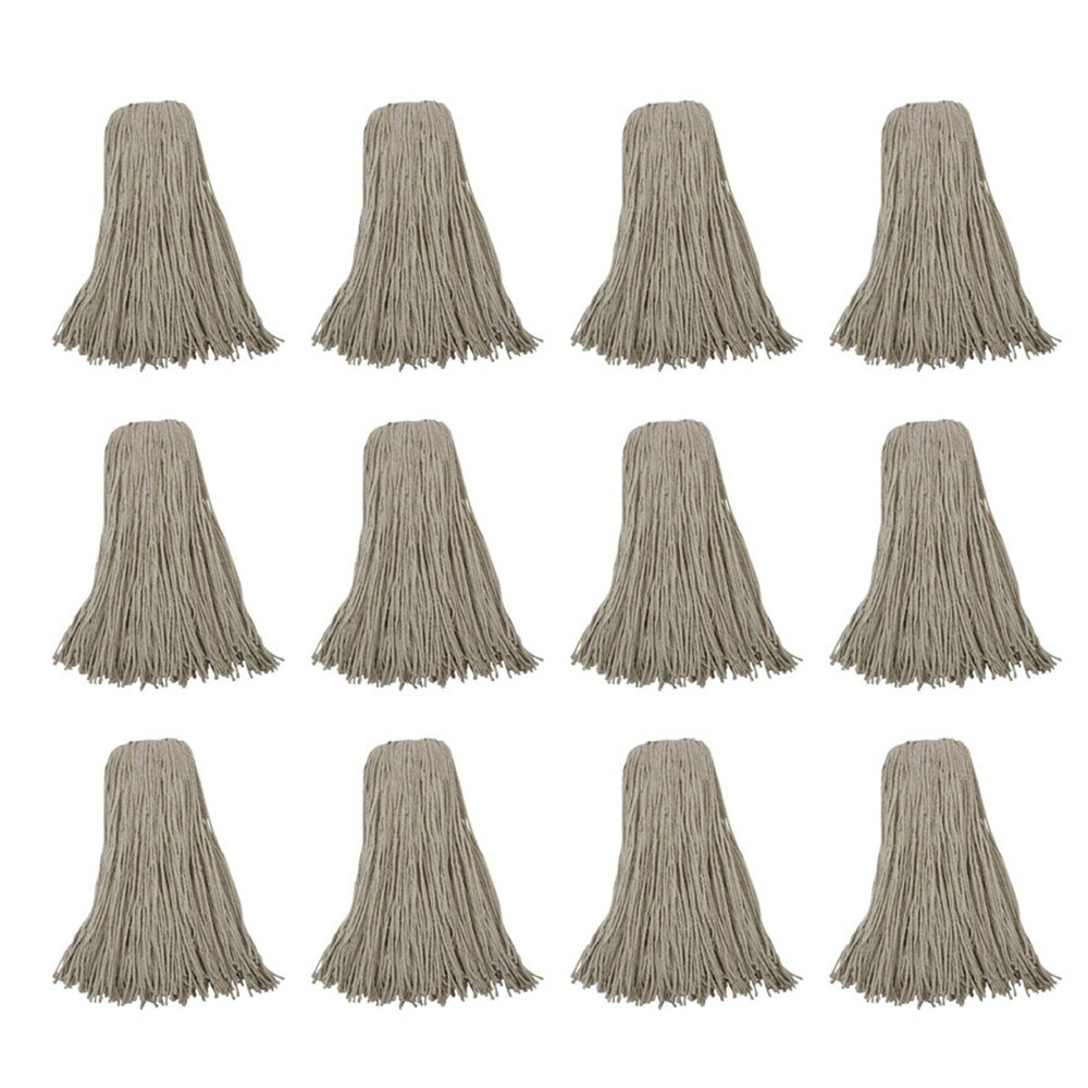 Boardwalk CM20032 32 oz 4-Ply Cut-End Cotton Mop Head – White (12/CT) New
