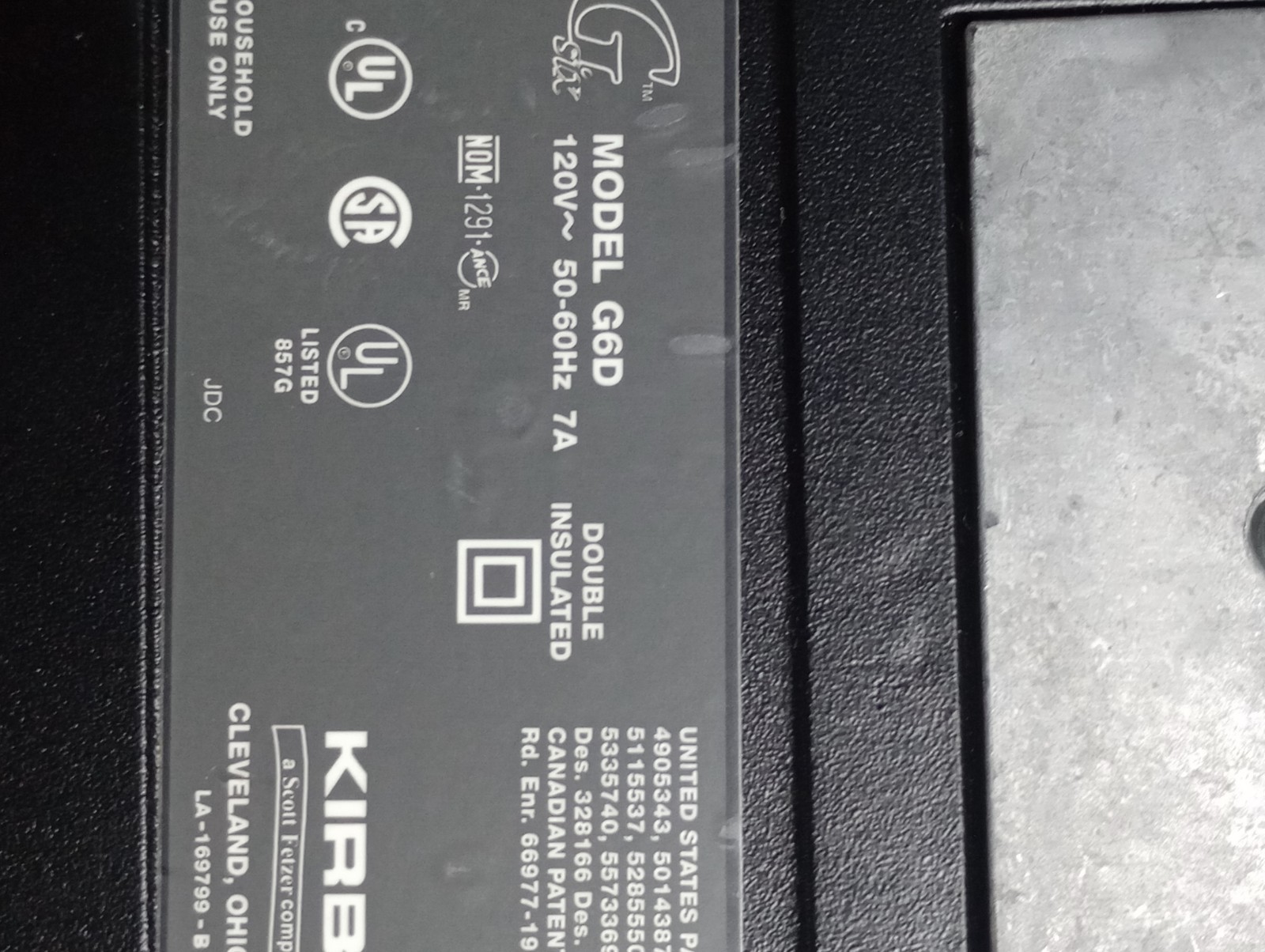 Kirby G6 2000 Limited Edition Vacuum Cleaner
