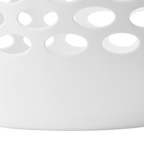 (2 pack) Mainstays Plastic Round Laundry Hamper, White, with Carrying Handles