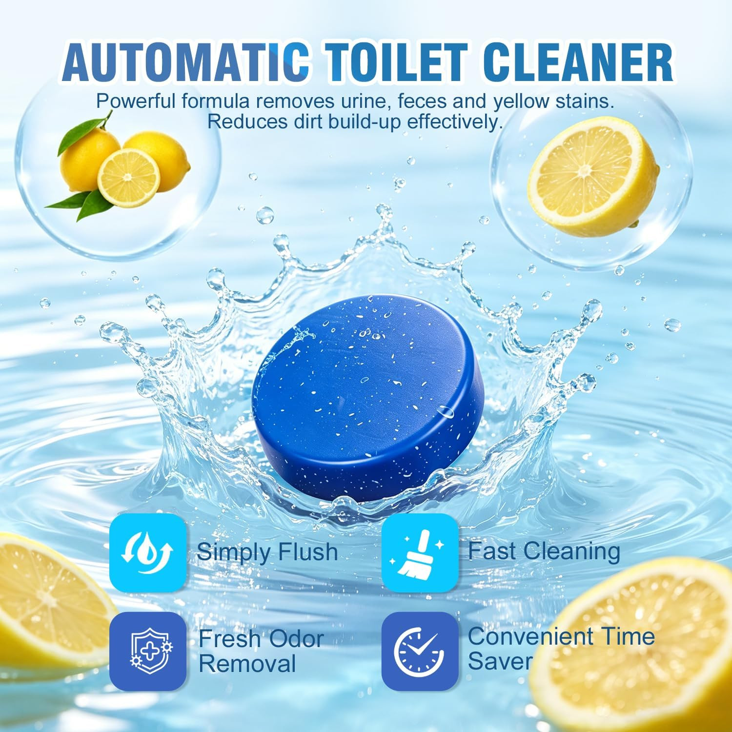 12 Tablets Toilet Bowl Cleaner Tablets for Tank – Automatic Toilet Tank Cleaner