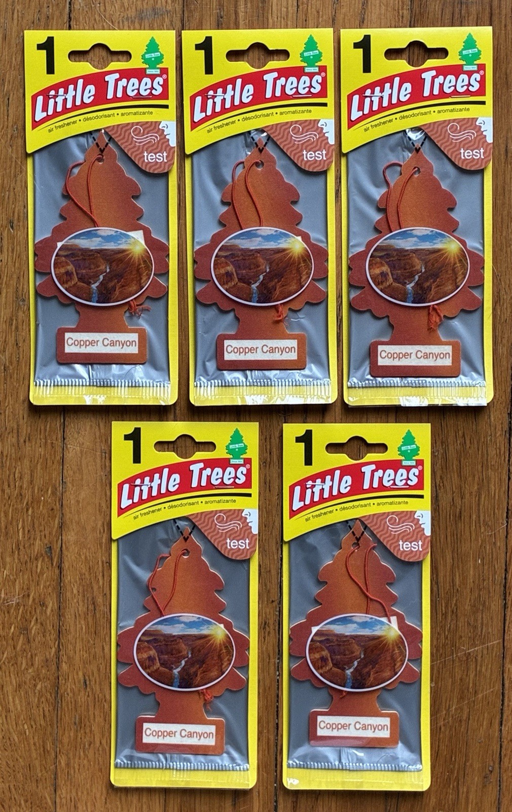 Little Trees Copper Canyon Car Air Freshener Lot of 5 Discontinued New Old Stock