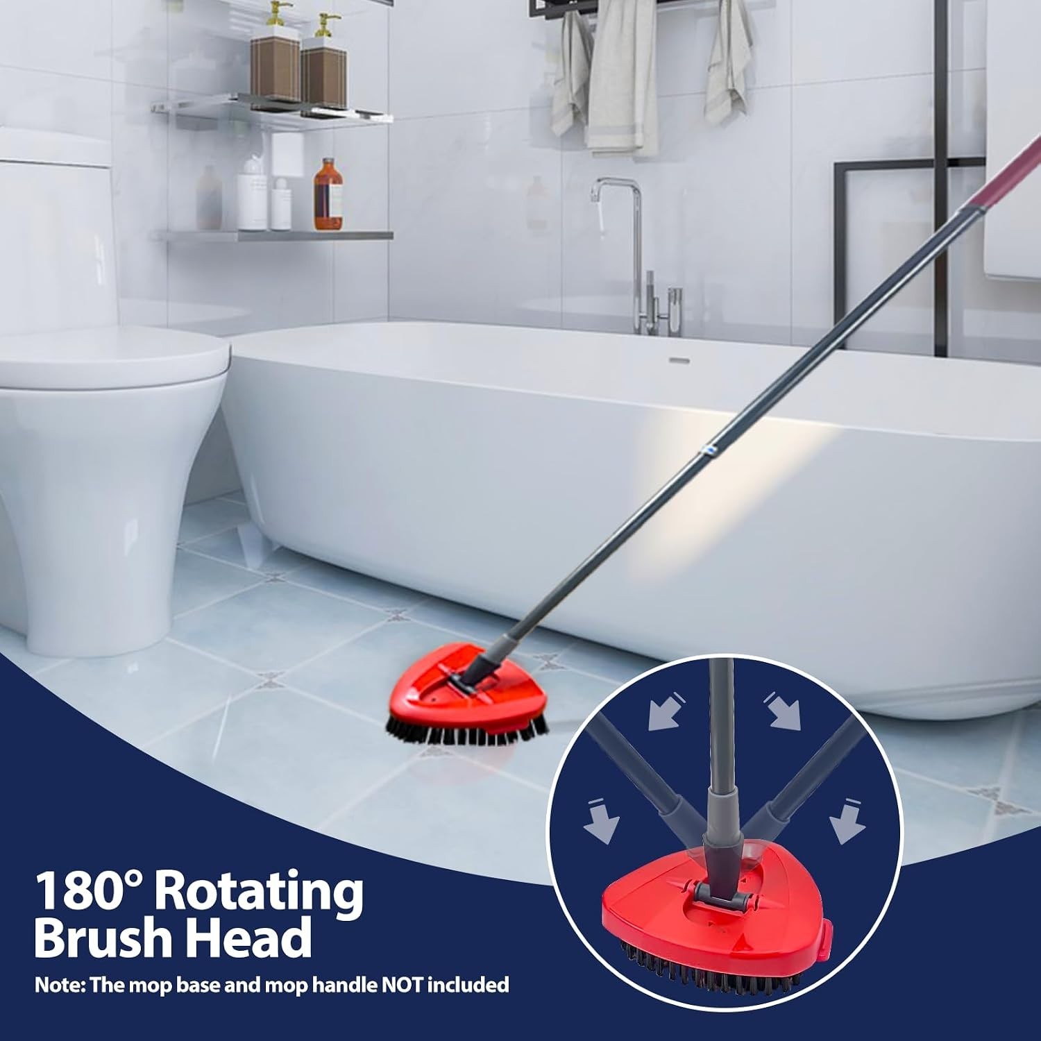 Stubborn Dirt-Busting Scrub Brush Heads for EasyWring 1-Tank Systems – 2 Pack
