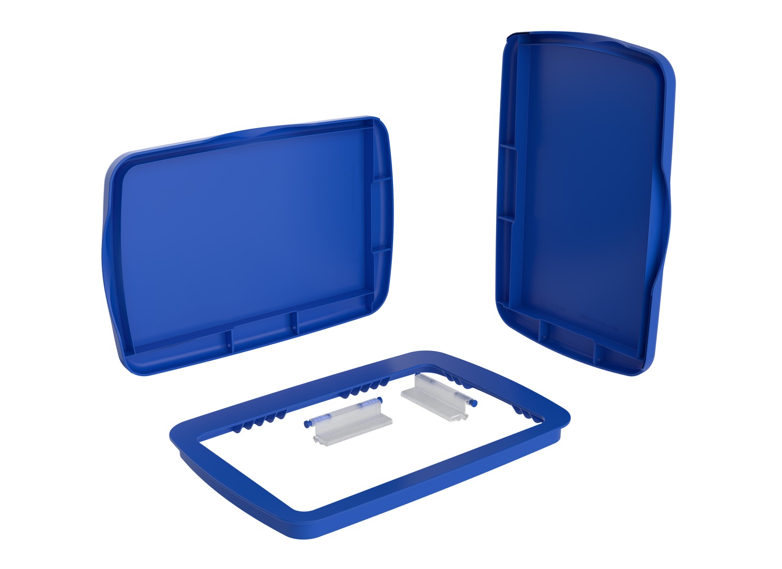 Rev-A-Shelf 32 qt. Trash Can Replacement Lid, Blue (Lid Only), RV-32-LID-22-1-40